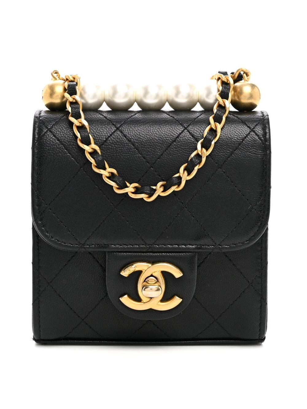 Chanel Goatskin Chic Pearls Clutch On #342928C19B
